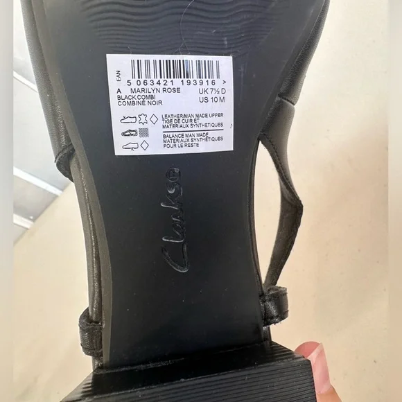 Clarks Black Women's Shoes - Picture 7 of 7